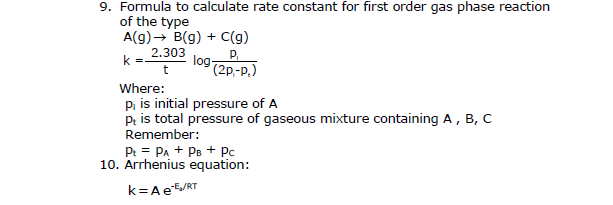 CBSE Class 12 Chemistry Chemical Kinetics Chapter Notes